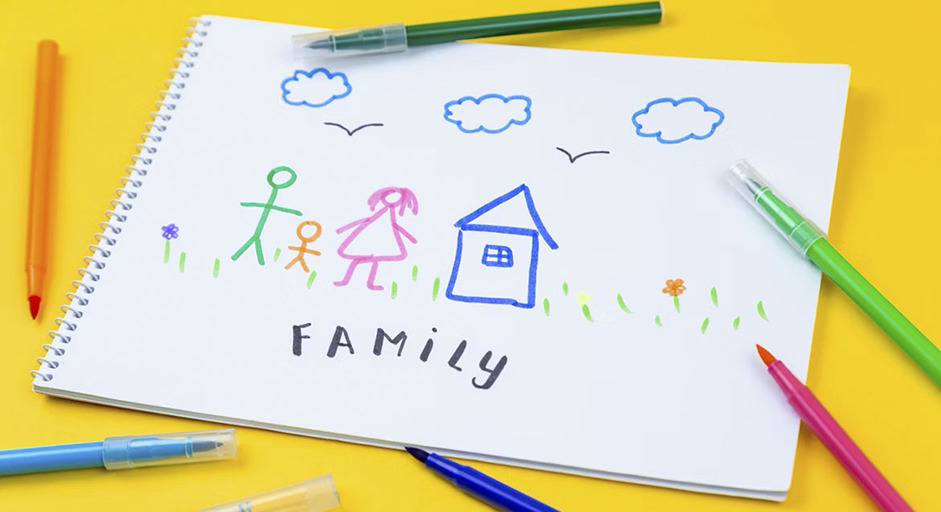 Image of family drawing