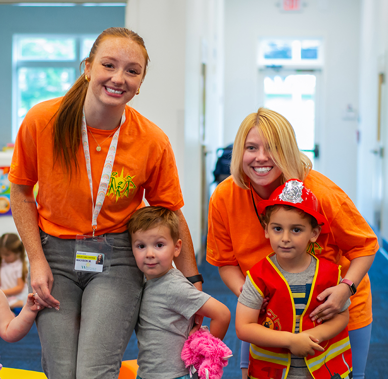 Image of children and caregivers