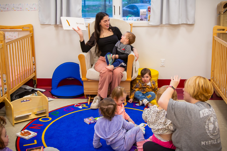 Image of baby playing