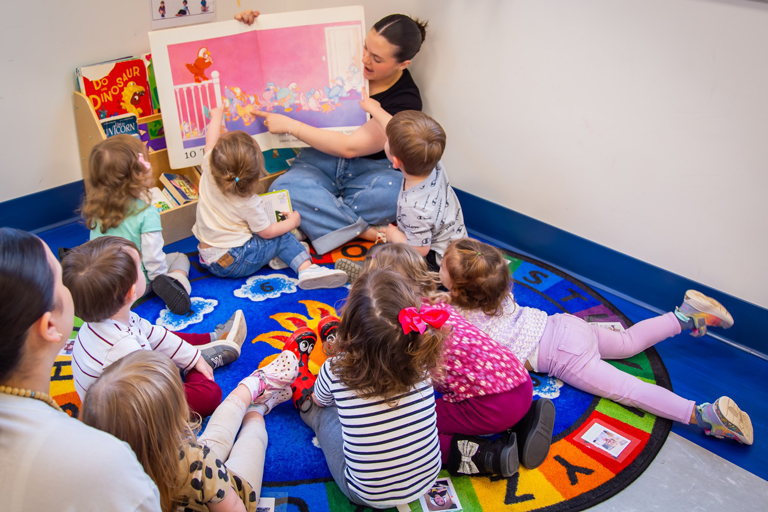 Image of kids playing in sensory bin